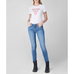 Guess Playera de cuello con logotipo estampado