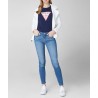 Guess Playera negra con logotipo estampado