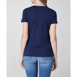 Guess Playera negra con logotipo estampado