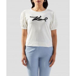 Karl Lagerfeld Playera cuello redondo