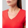 Nautica Playera de cuello V manga corta lisa
