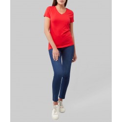 Nautica Playera de cuello V manga corta lisa