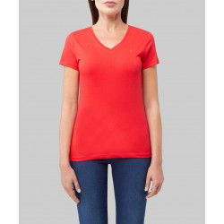 Nautica Playera de cuello V manga corta lisa
