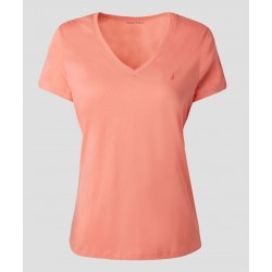 Nautica Playera lisa de cuello V
