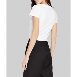 Armani Exchange Playera cuello redondo manga