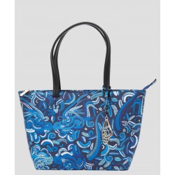 Pineda Covalin Bolso tote azul marino K'iin Quetzalcóatl