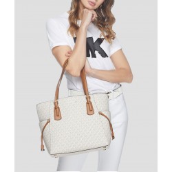 Michael Kors Bolso Tote Crema Voyager monogram