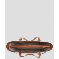 Michael Kors Bolso Tote Crema Voyager monogram