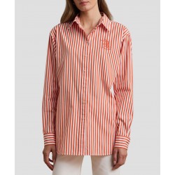 Lauren Camisa de rayas con manga larga