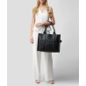 Marc Jacobs Bolsa tote en piel negra granulada
